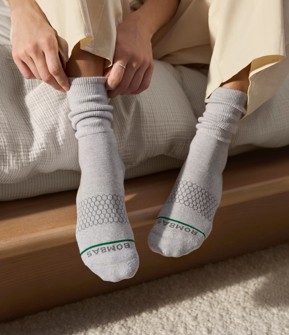 Merino Ultra Stretch Calf Socks - Misty Cloud Heather WO/MO [LIFESTYLE] [9812]