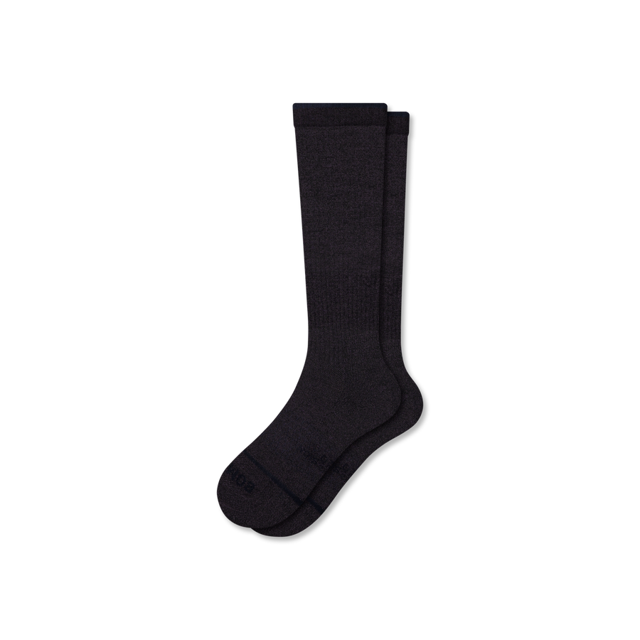 Women's Merino Wool Blend Everyday Compression Knee High Socks (15-20mmHg) - Court Trail Fit