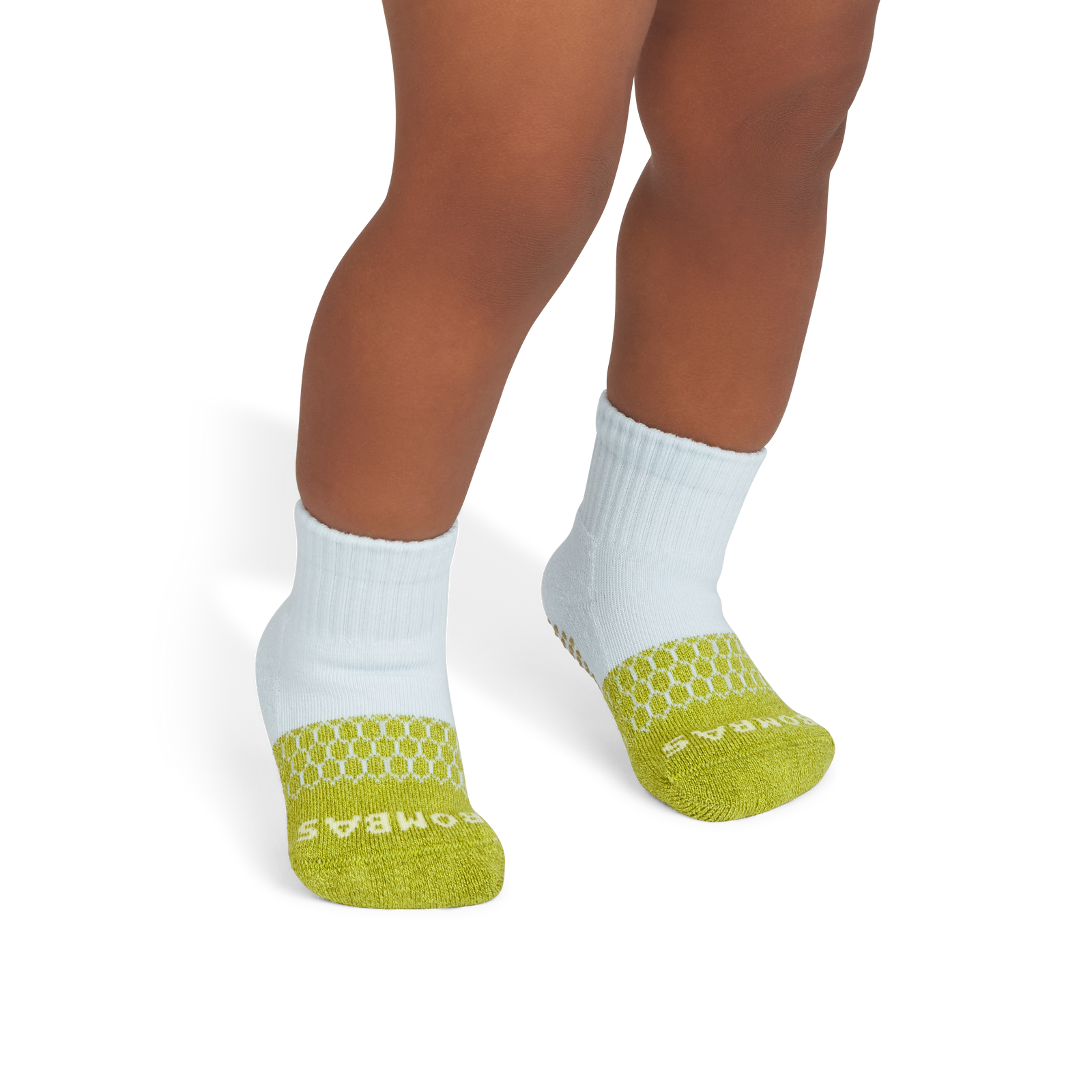 Toddler Gripper Calf Socks - Olive Twist OM1