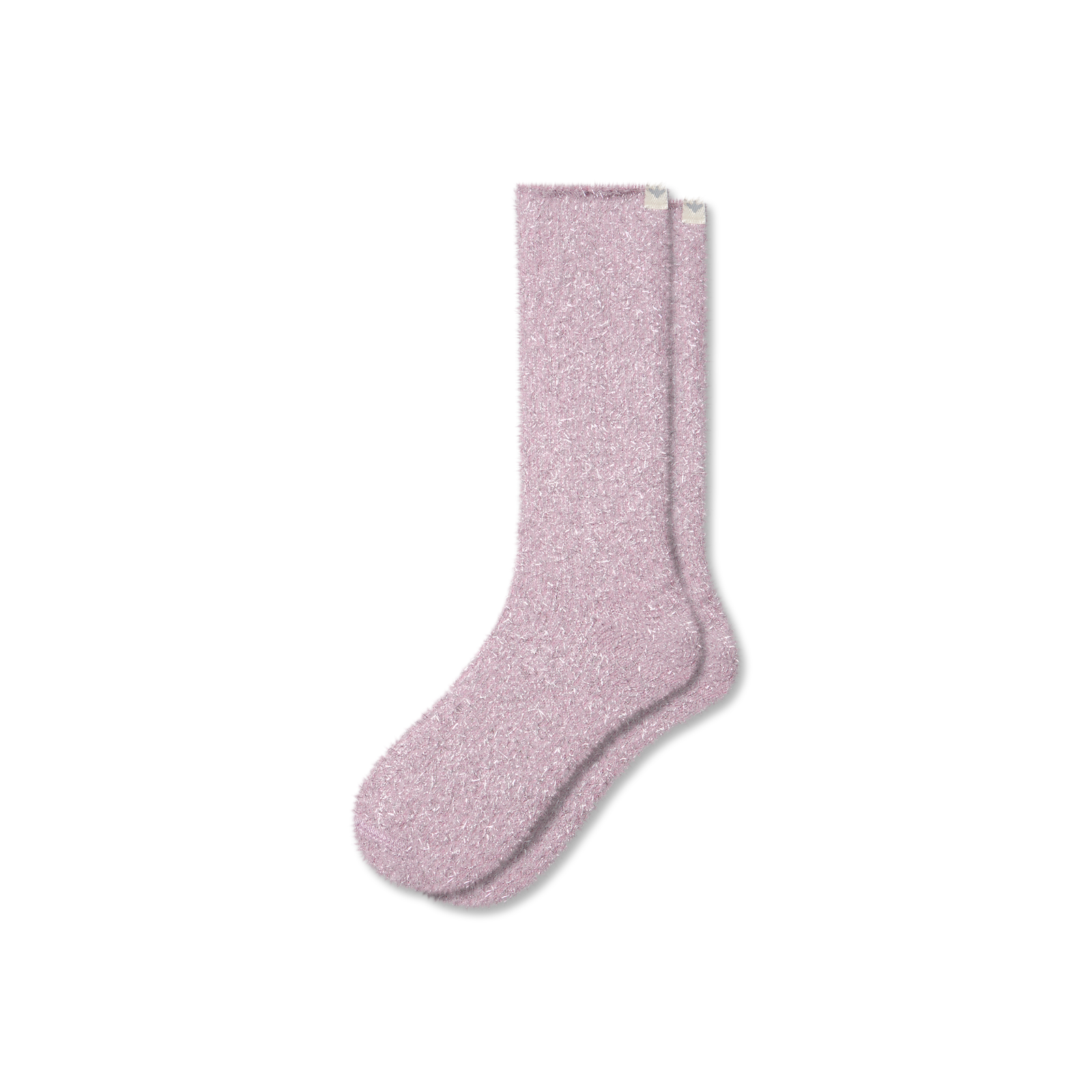 Women's Fuzzy Socks - Pink Sparkle L [9849]