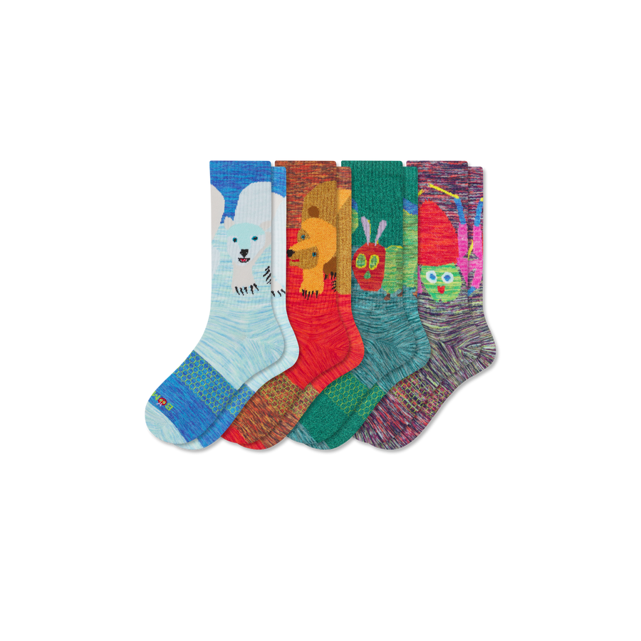 Adult Eric Carle Calf Sock 4-Pack - Fresh Studio Move