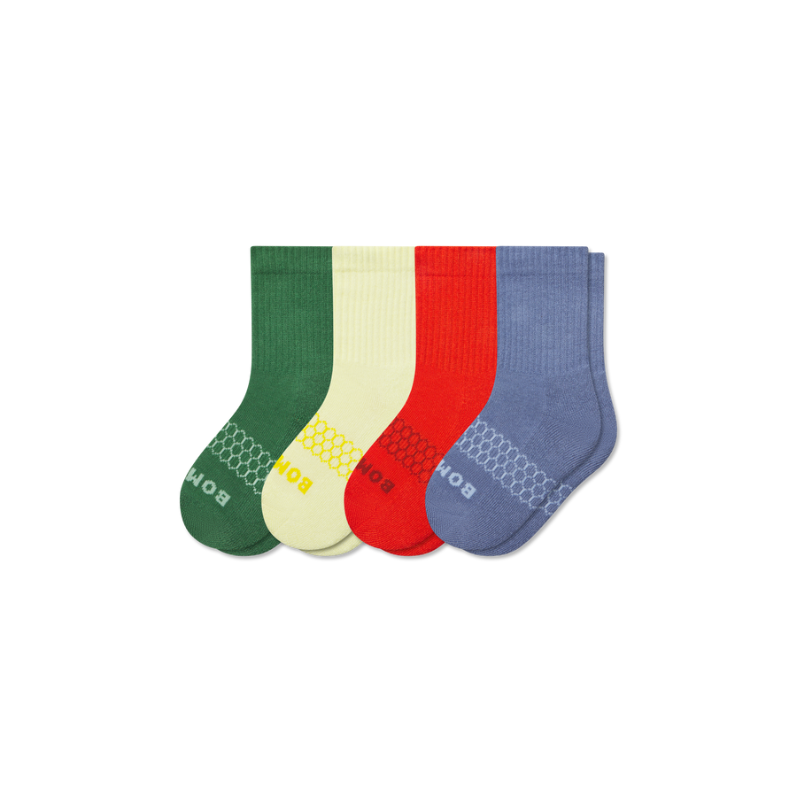 Junior Solids Calf Sock 4-Pack - Everyday No Show Pair
