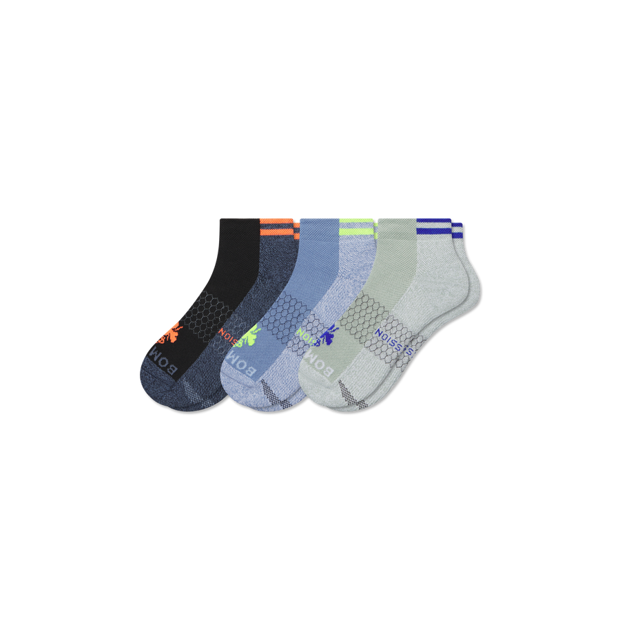 Men's Performance Compression Ankle Sock 3-Pack - Daily Court Relief