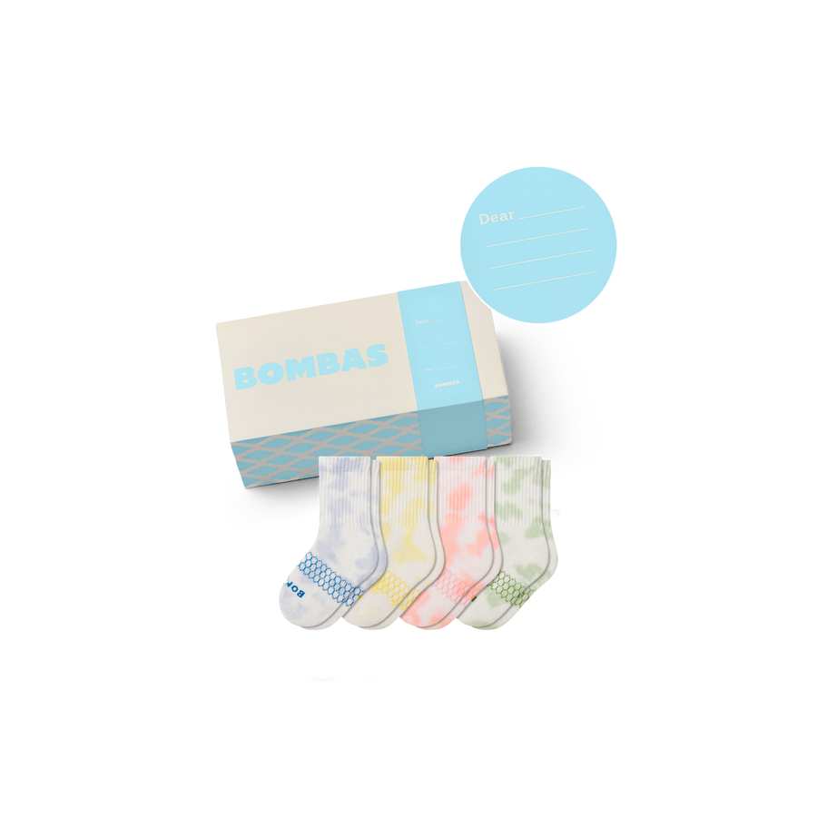 Junior Celebration Calf Sock 4-Pack Gift Box - Carry Storage Stash