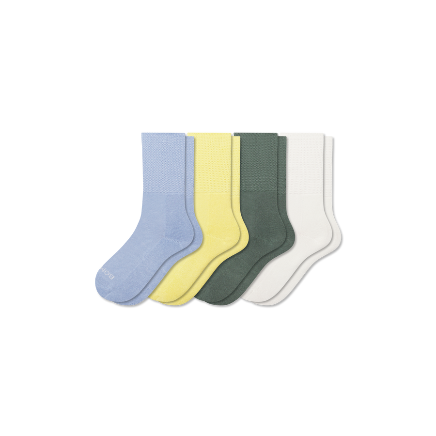 Youth Ultra Stretch Calf Sock 4-Pack - Light Lounge Pair