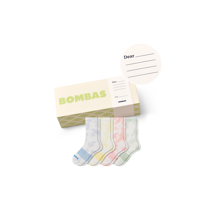 Youth Celebration Calf Sock 4-Pack Gift Box - Holiday Ready