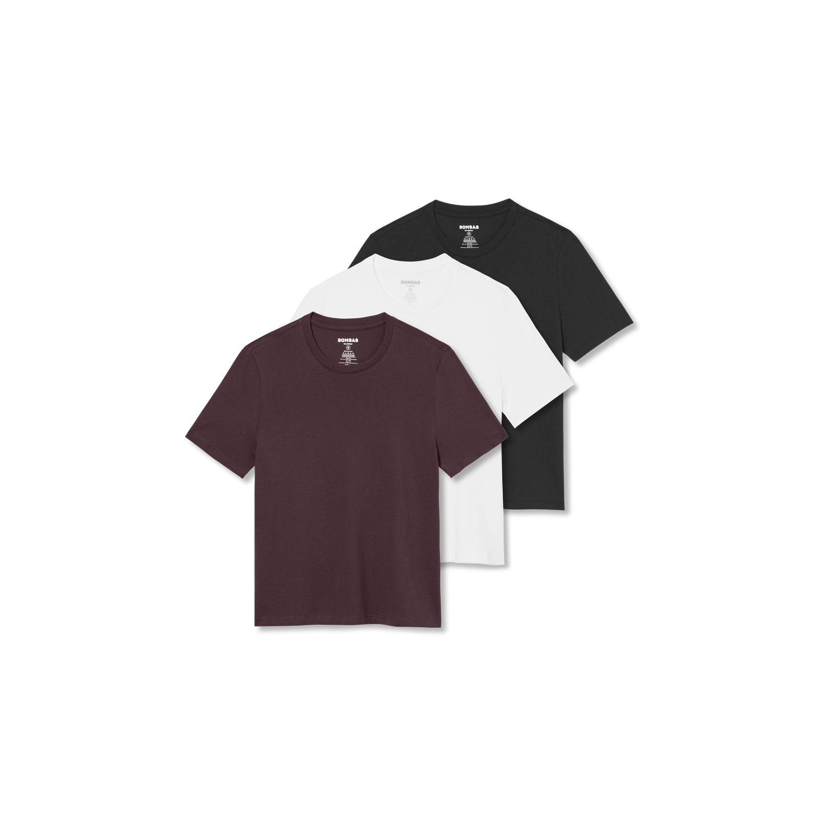 Women's Pima Cotton Crew Neck T-Shirt 3-Pack - All Spice White Black Mix L