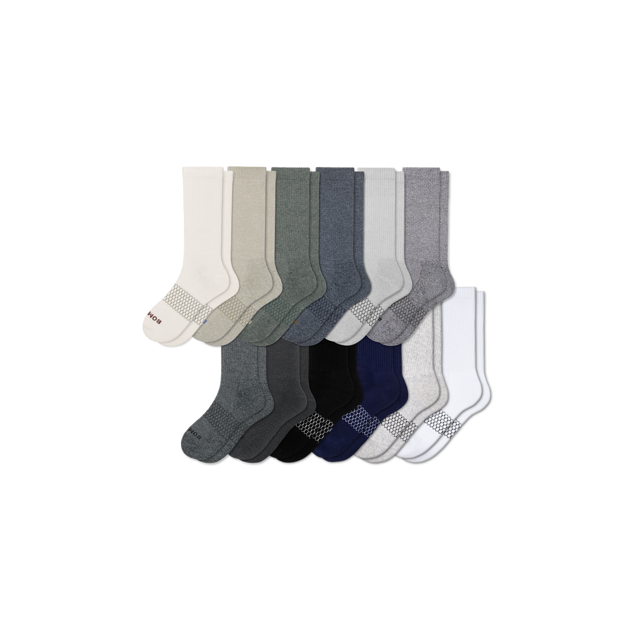 Men's Marl Calf Sock 12-Pack - Fresh Trail Cushion