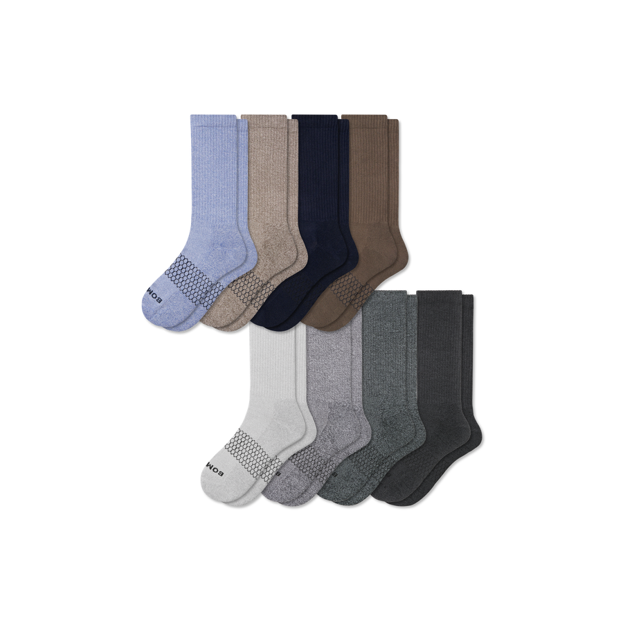 Men's Marl Calf Sock 8-Pack - Trail Weekend Step