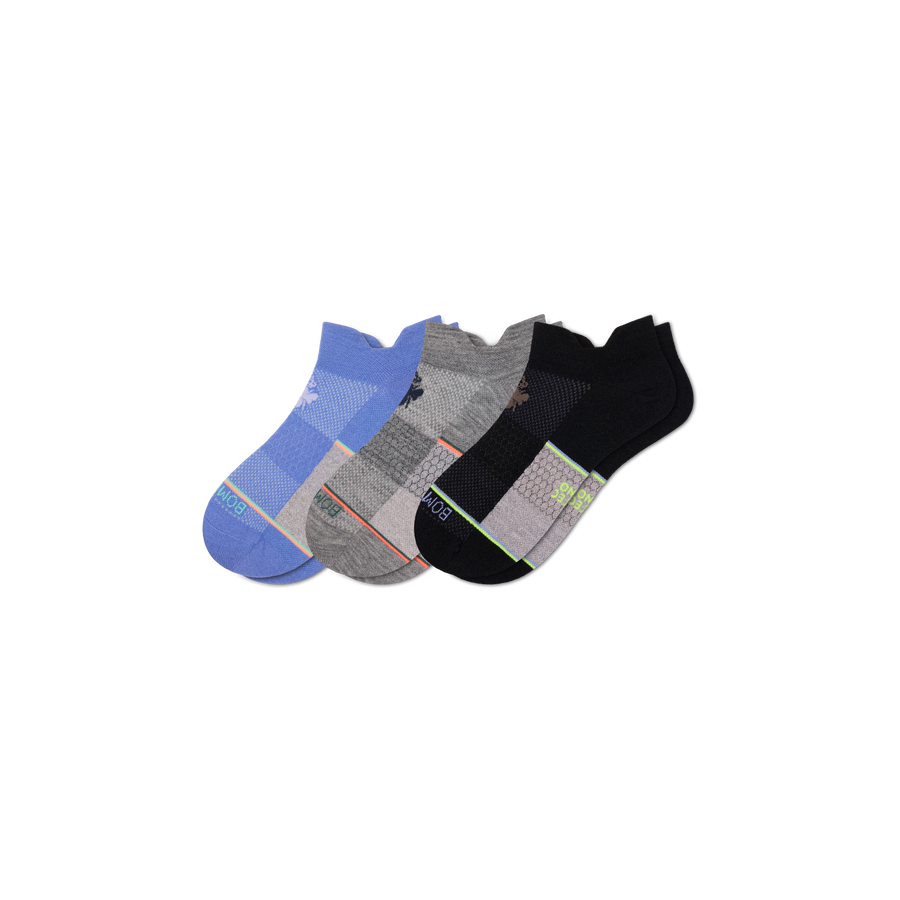 Men's UltraLite Sport Merino Wool Blend Ankle Sock 3-Pack - Comfort No Show Cushion