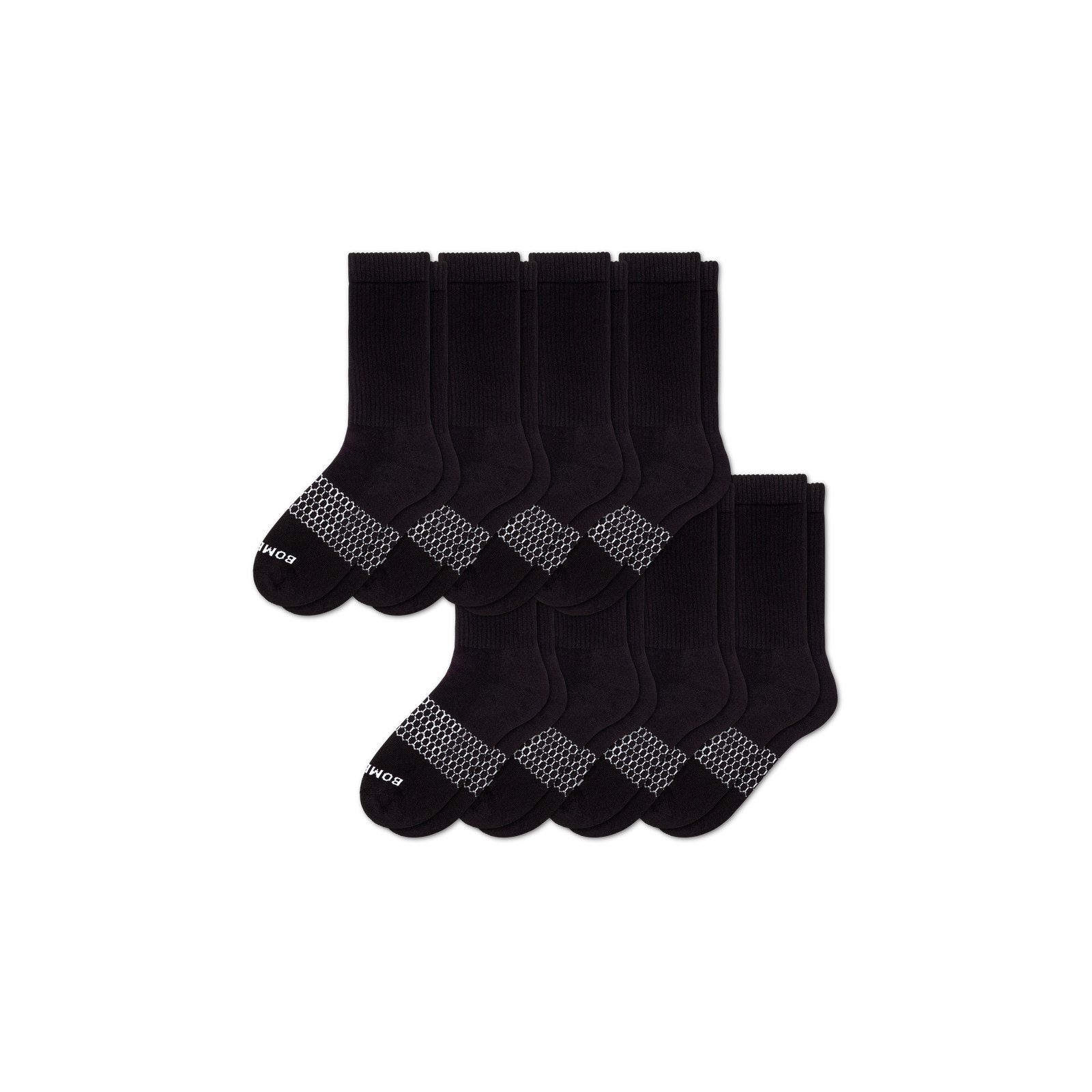Men's Calf Sock 8-Pack - black - 5