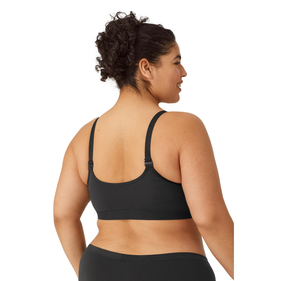 Ribbed Seamless Bralette Black WO3 Plus