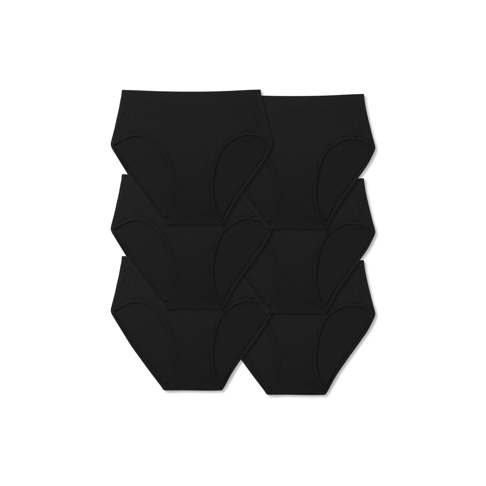 Women's Super Soft Brief 6-Pack - Black Pack L