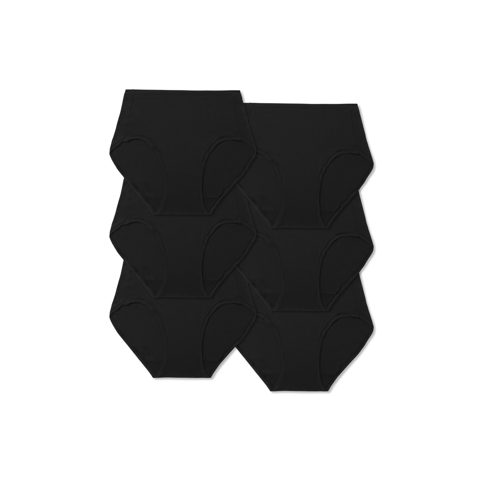 Women's Super Soft High Rise Full Brief 6-Pack - Black Pack