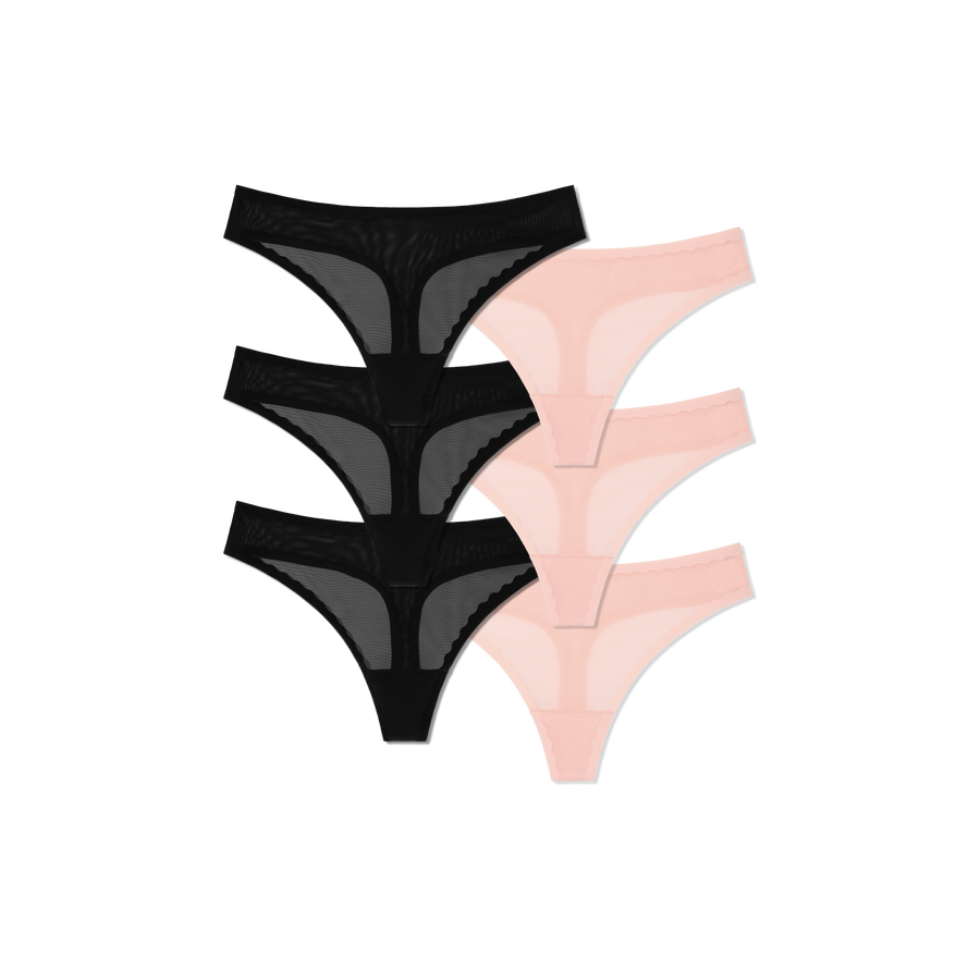 Women’s SoftMesh Thong 6-Pack - Barely There