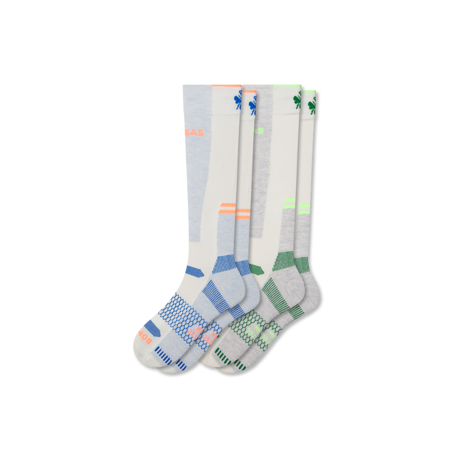 Men's Mid-Cushion Merino Wool Blend Ski & Snowboard Sock 2-Pack - Fresh No Show Wear