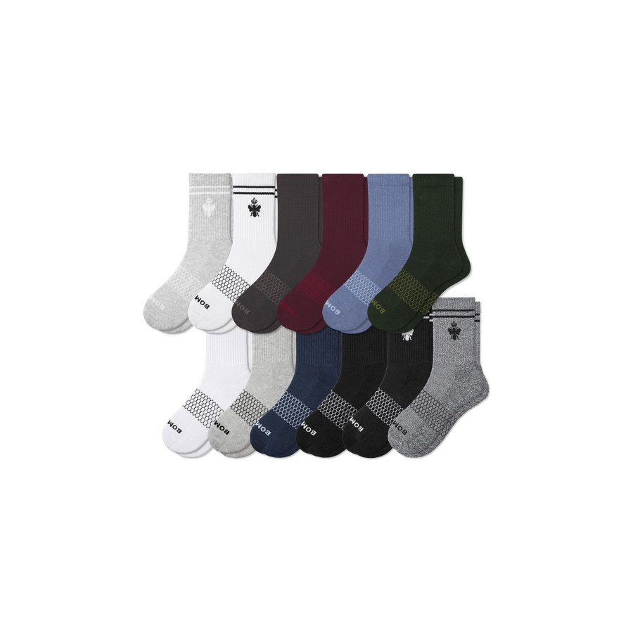 Men's Half Calf Sock 12-Pack - Smooth Home Support