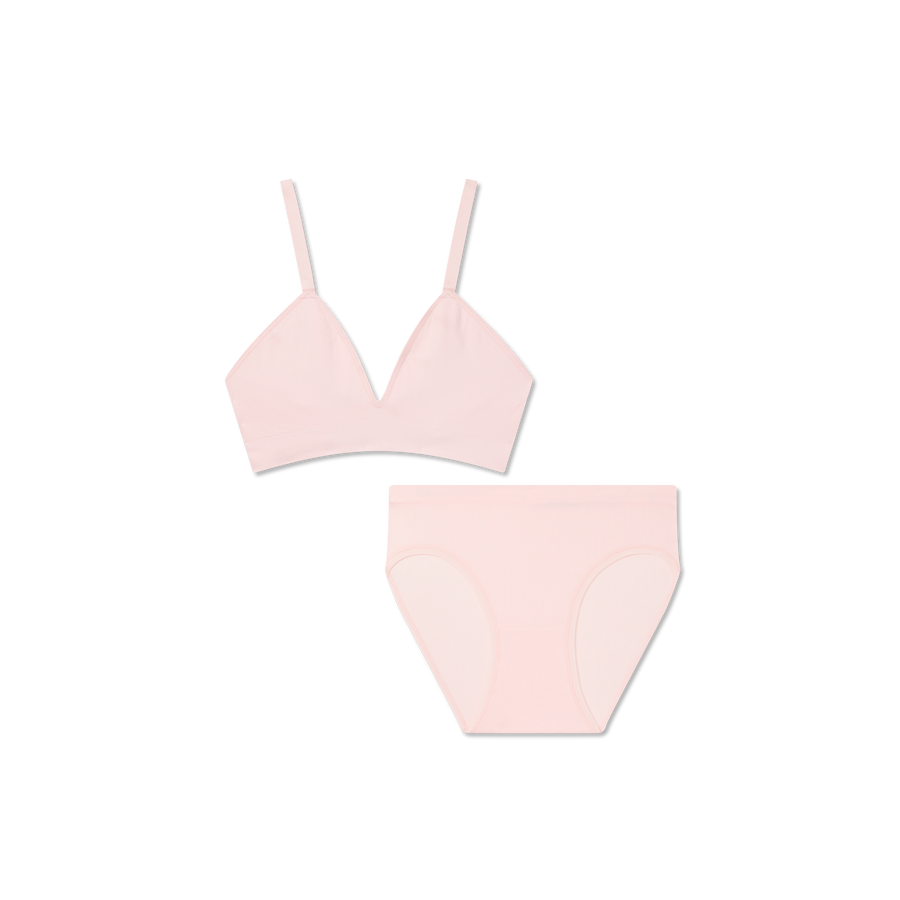Women's Seamless Triangle Bralette + Brief Pack - Daily Smooth Support