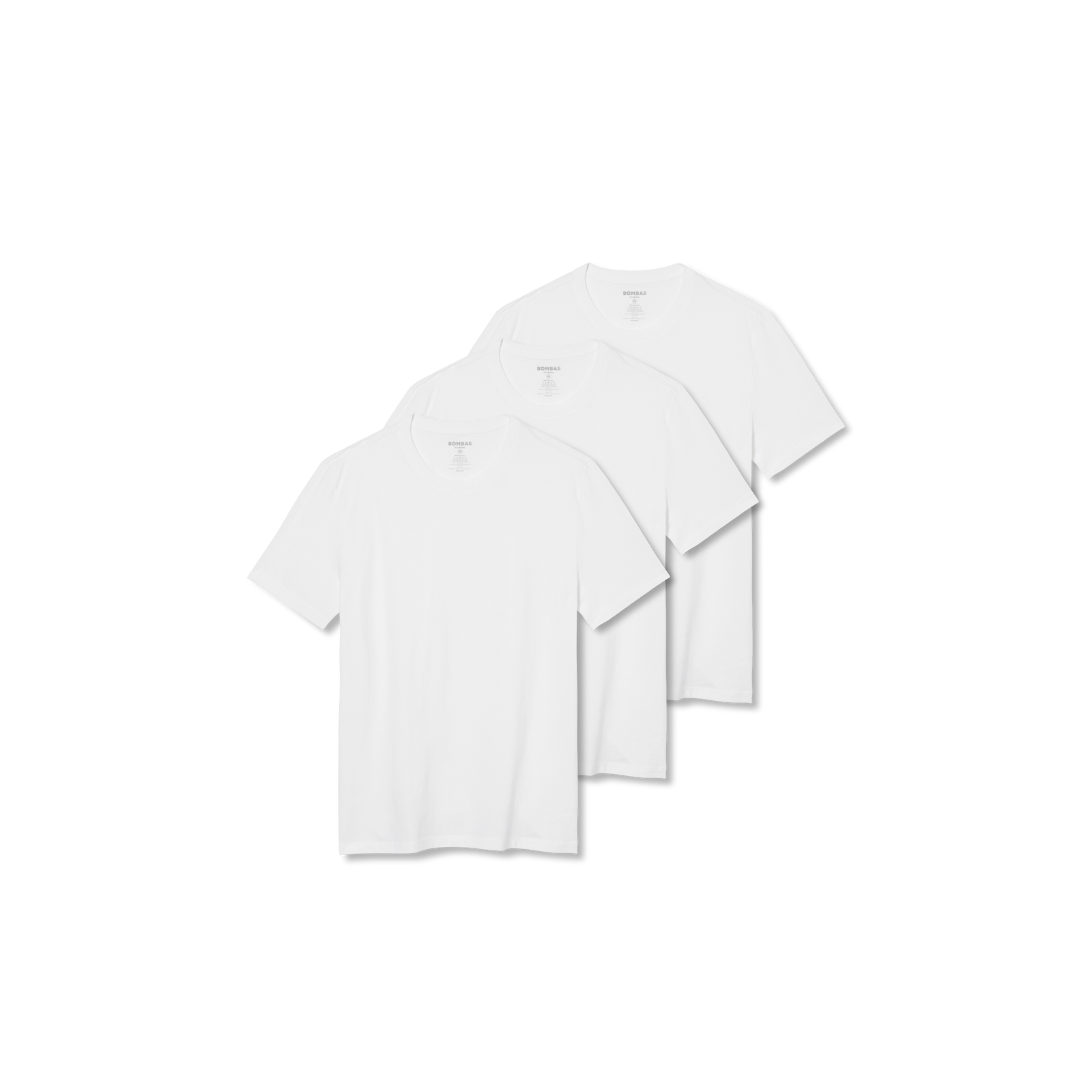 Men's Pima Cotton Crew Neck T-Shirt 3-Pack - Bright White L