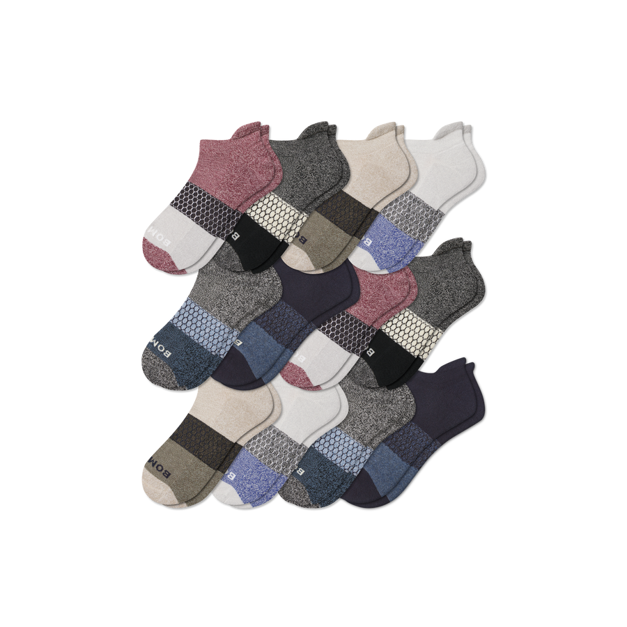 Men’s Tri-Block Ankle Sock 12-pack - Run Office Move