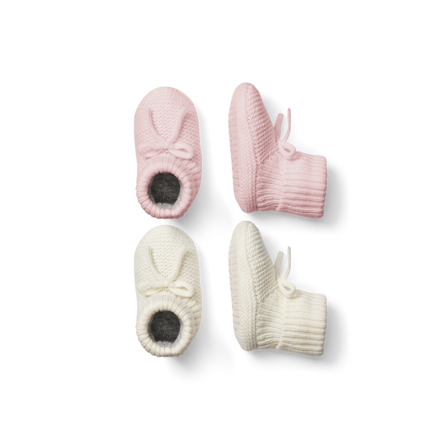 Baby Bow Gripper Slipper 2-Pack - Relaxed Indoor Landing