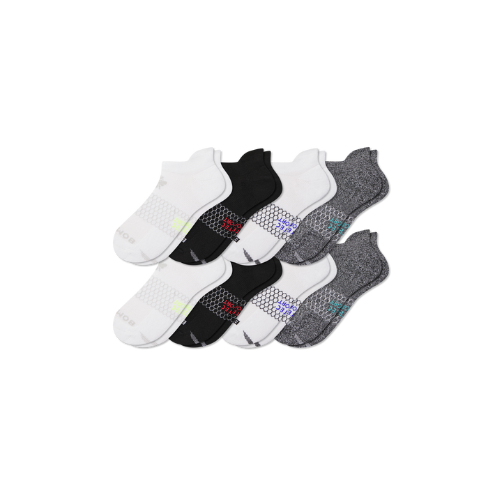 Women's All Sport Ankle Sock 8-Pack - Core Mix L