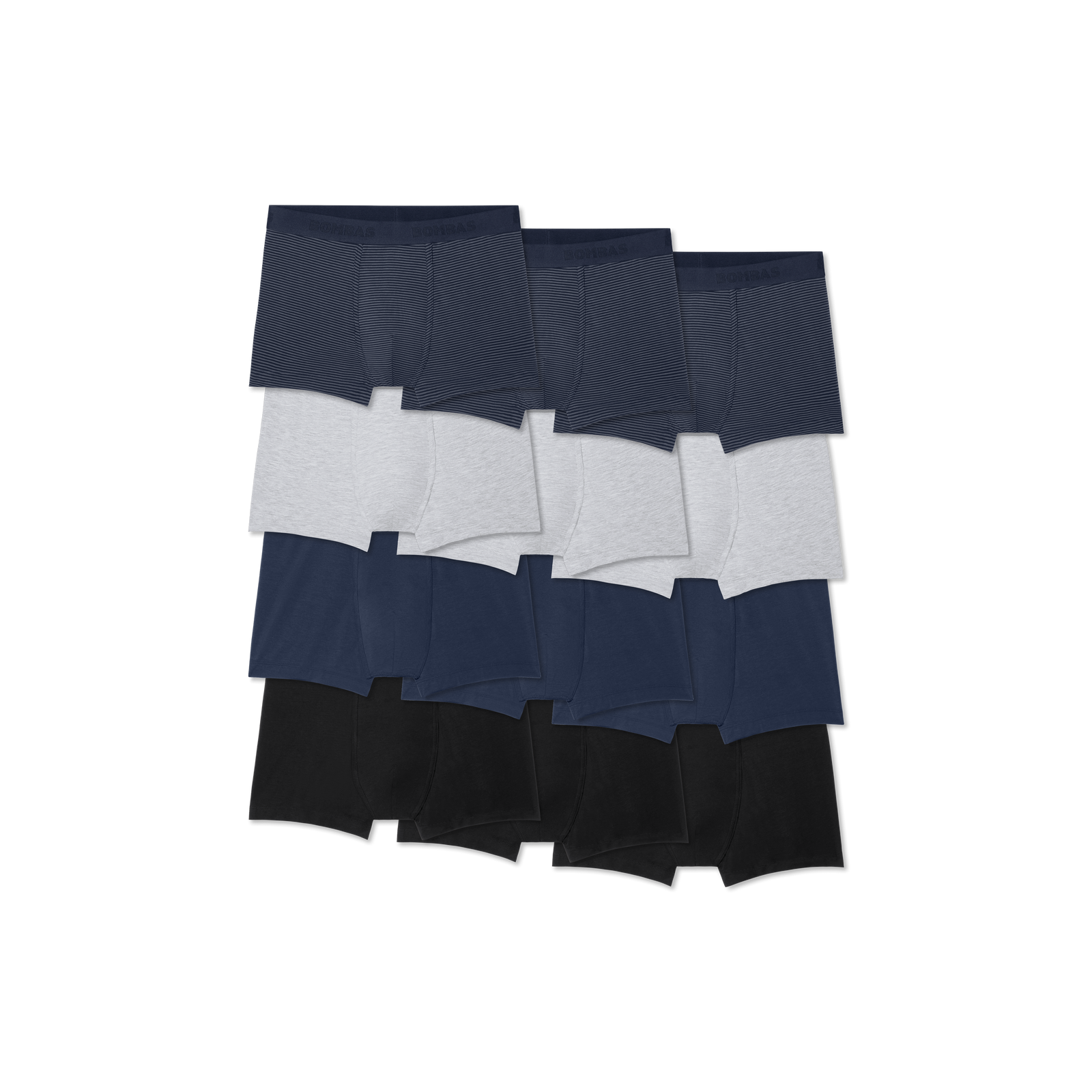 Men's Cotton Modal Blend Trunk 12-Pack - Core Mix L