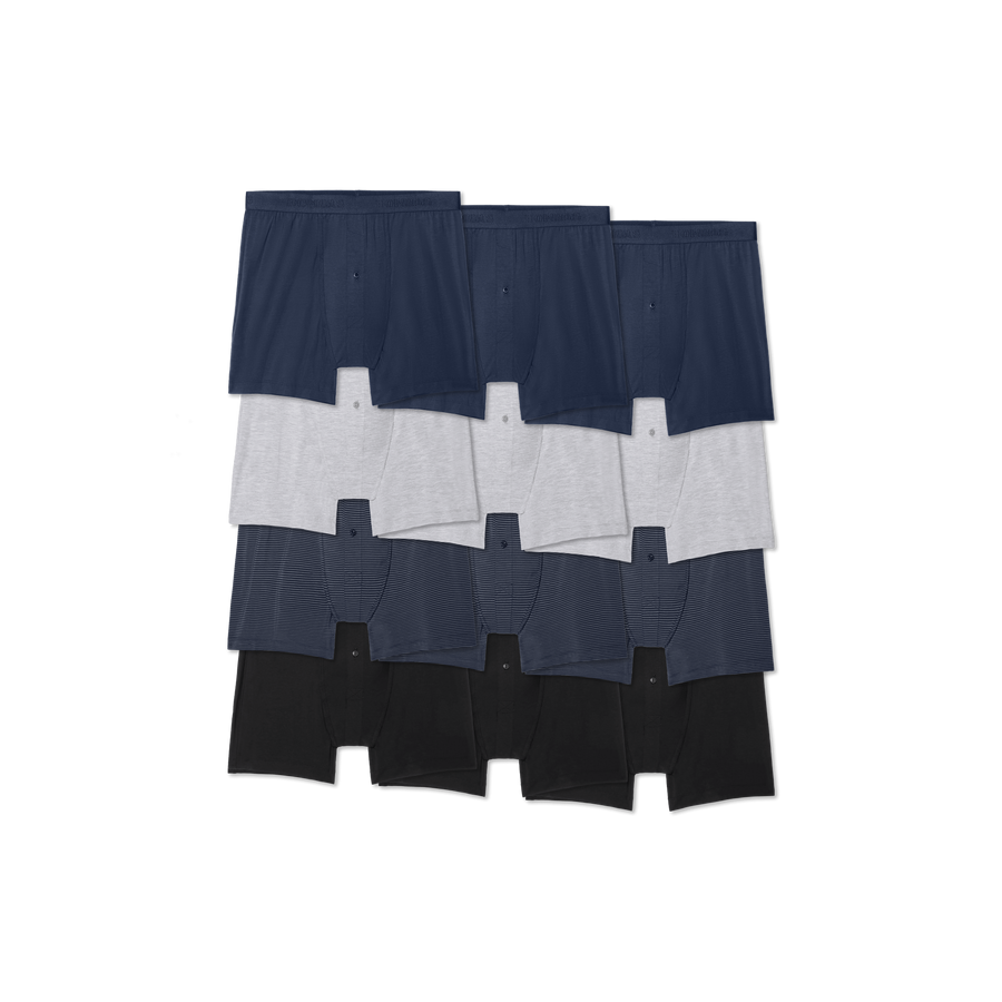 Men's Cotton Modal Blend Boxer 12-Pack - Second Skin