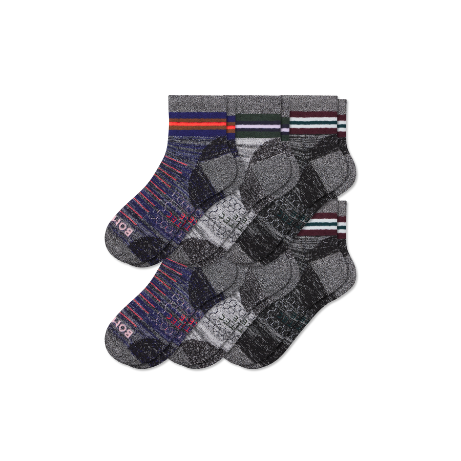 Men's Hiking Quarter Sock 6-Pack - Weekend Run Move