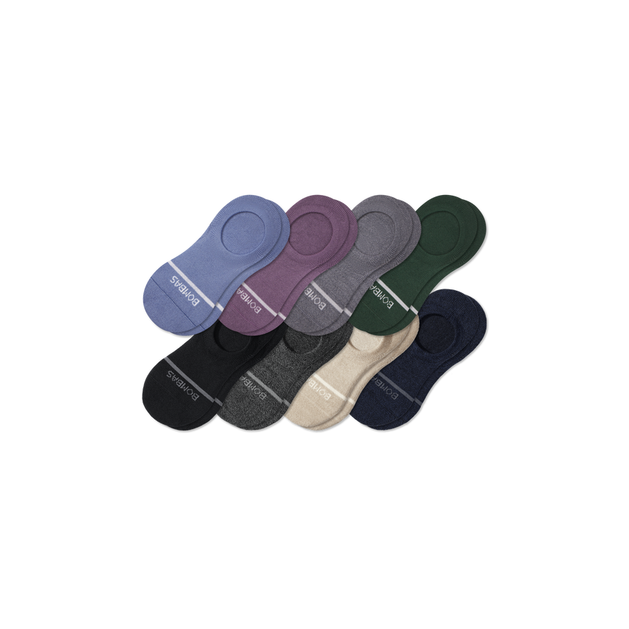 Women's Lightweight Merino Wool Blend No Show Sock 8-Pack - Trail Pair