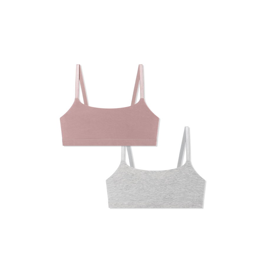 Women’s Super Soft Scoop Bralette 2-Pack - Lounge Fit