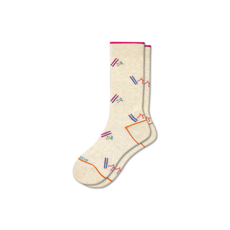 Women's Lightweight Chalet Calf Socks - Modern Lounge Cushion