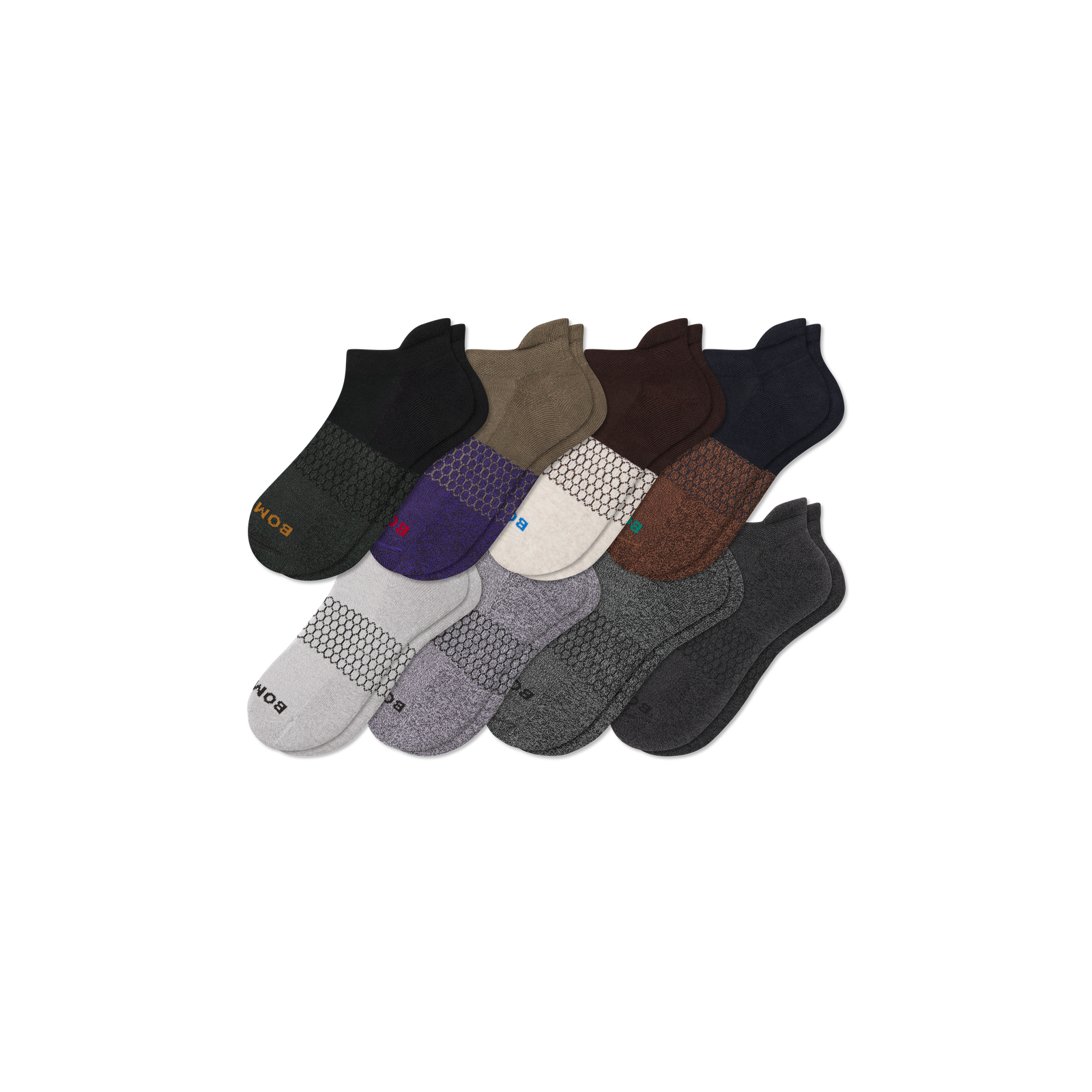 Men's Ankle Sock 8-Pack - Espresso Marls Mix L