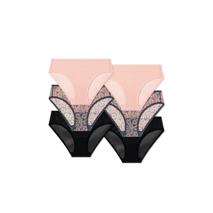 Women’s SoftMesh Brief 6-Pack - Light Core Ease