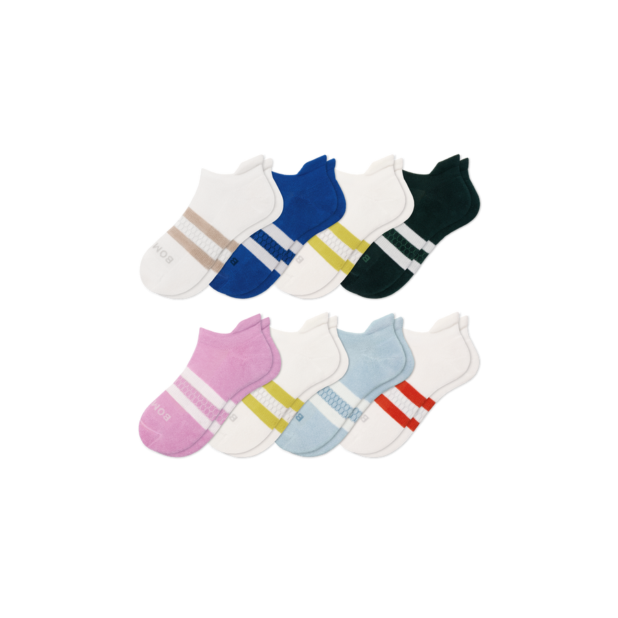 Youth Ankle Sock 8-Pack - Everyday No Show Comfort