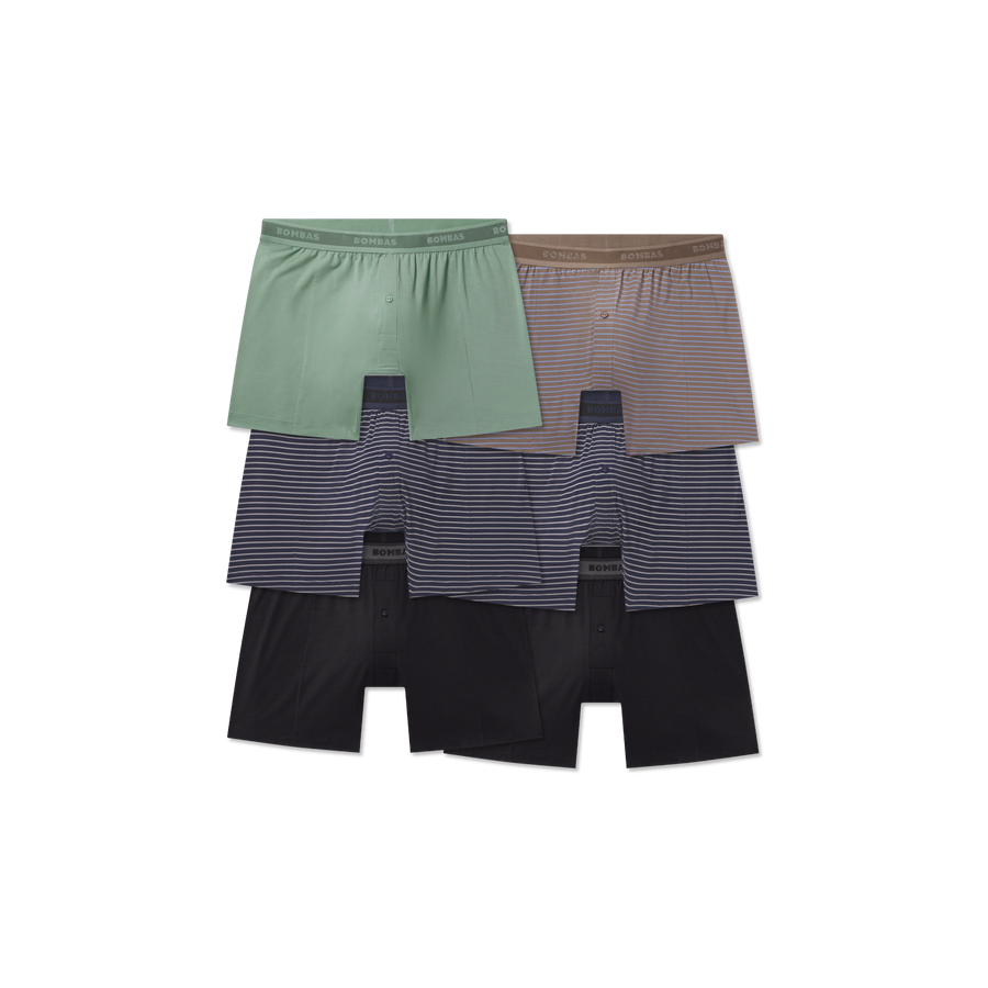 Men's Soft Flex Slim Boxer 6-Pack - Essential Flex Wear
