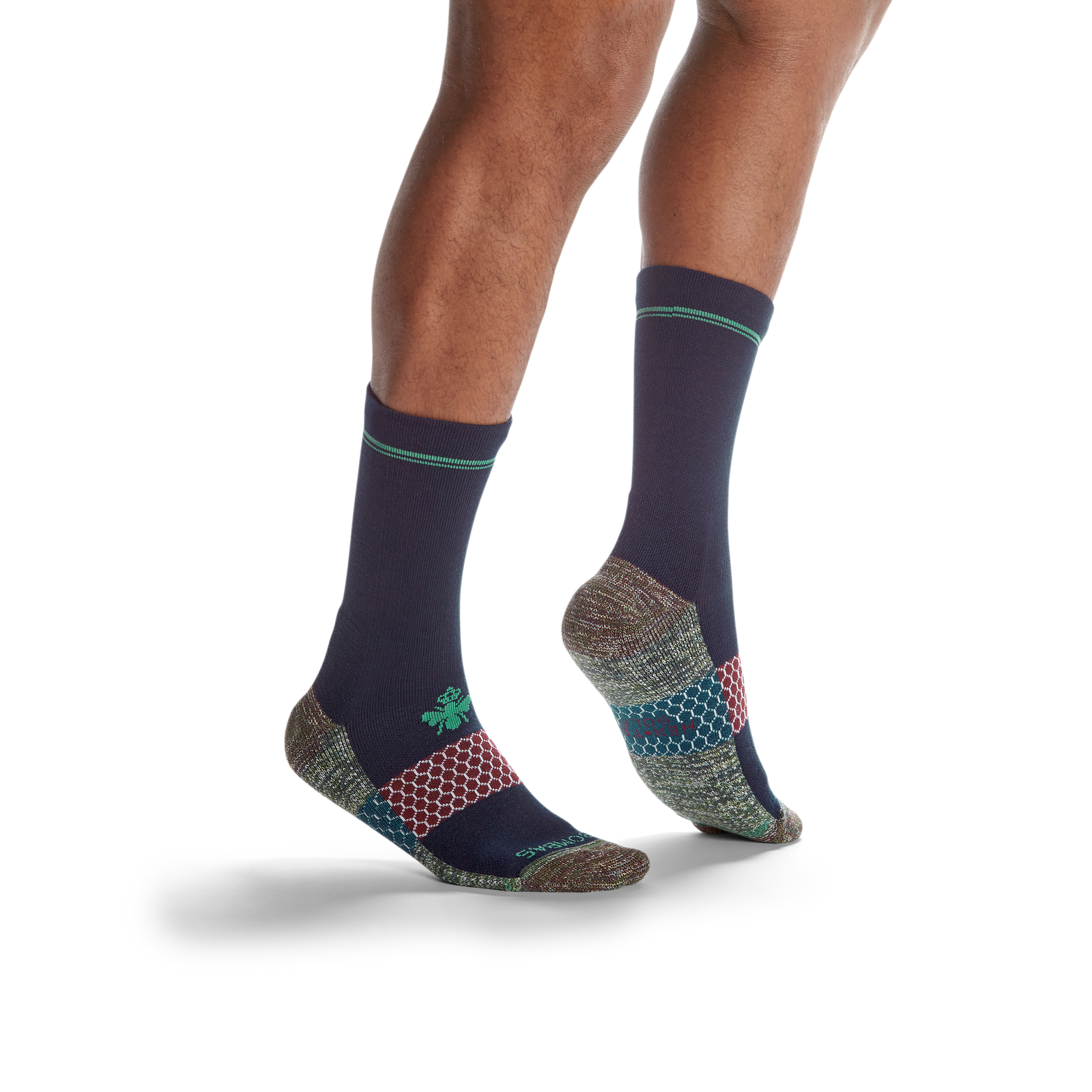 Men's Golf Calf Sock 3-Pack - grove-wine-mix - 53