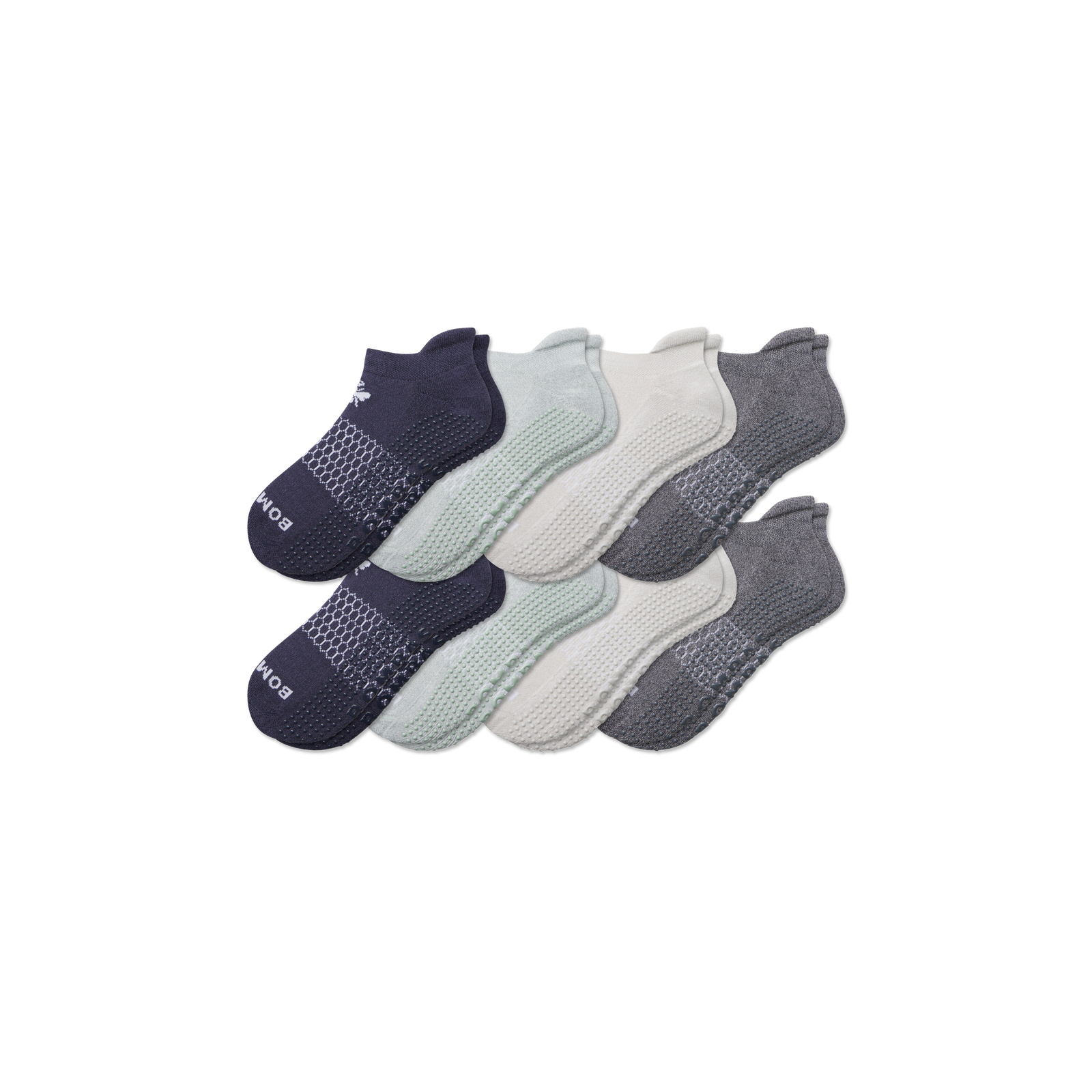 Men's Grippers Ankle Sock 8-Pack - Harbor Navy Mix