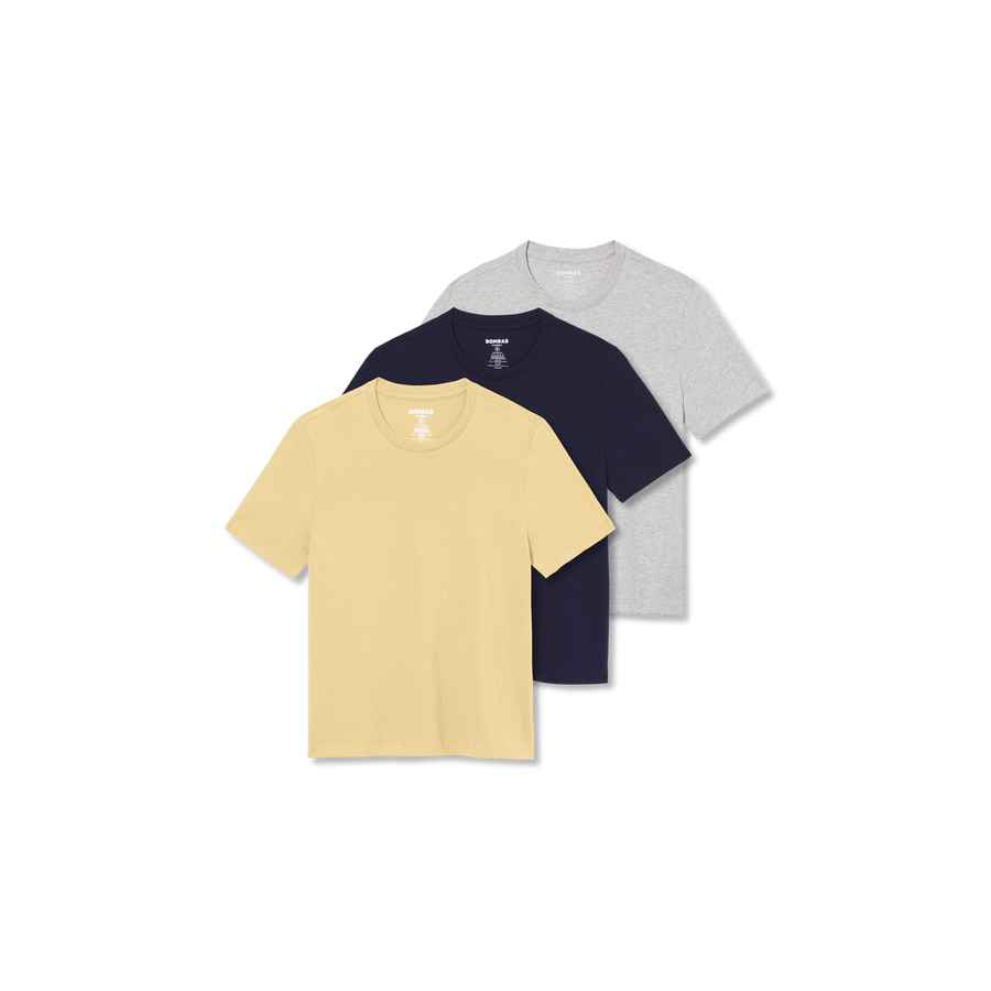 Women's Pima Cotton Crew Neck T-Shirt 3-Pack - Off Duty Style
