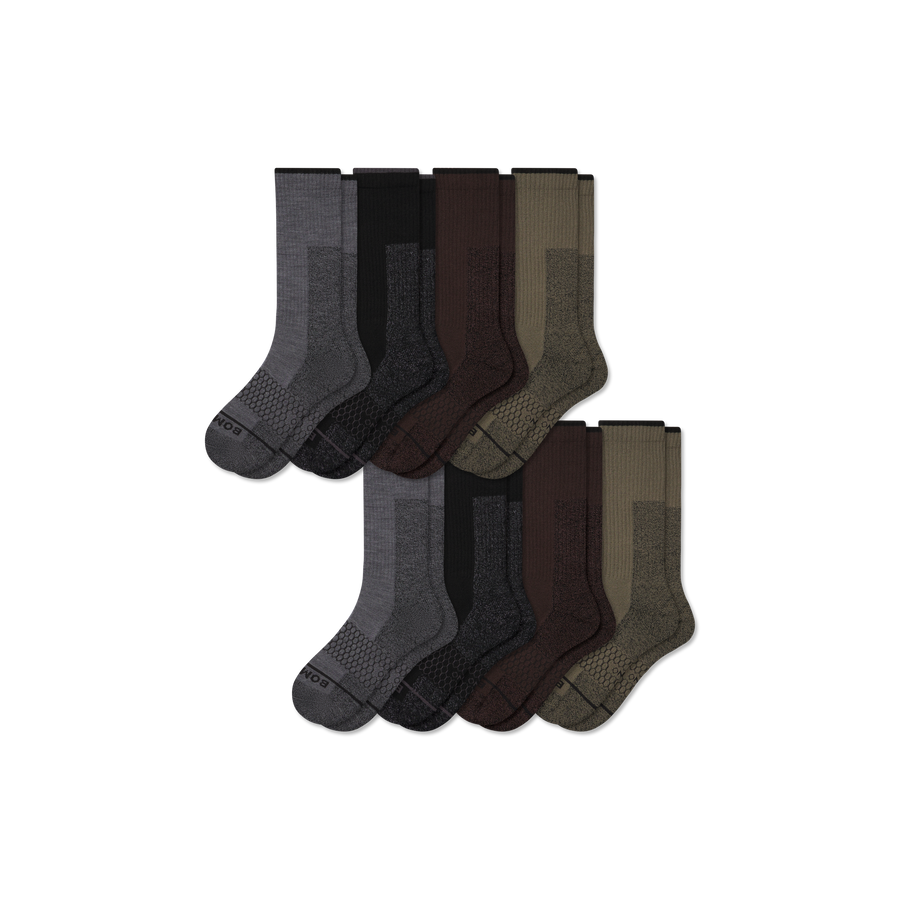 Women's Ultra Strong Merino Blend Calf Sock 8-Pack - Weekend Home Pair