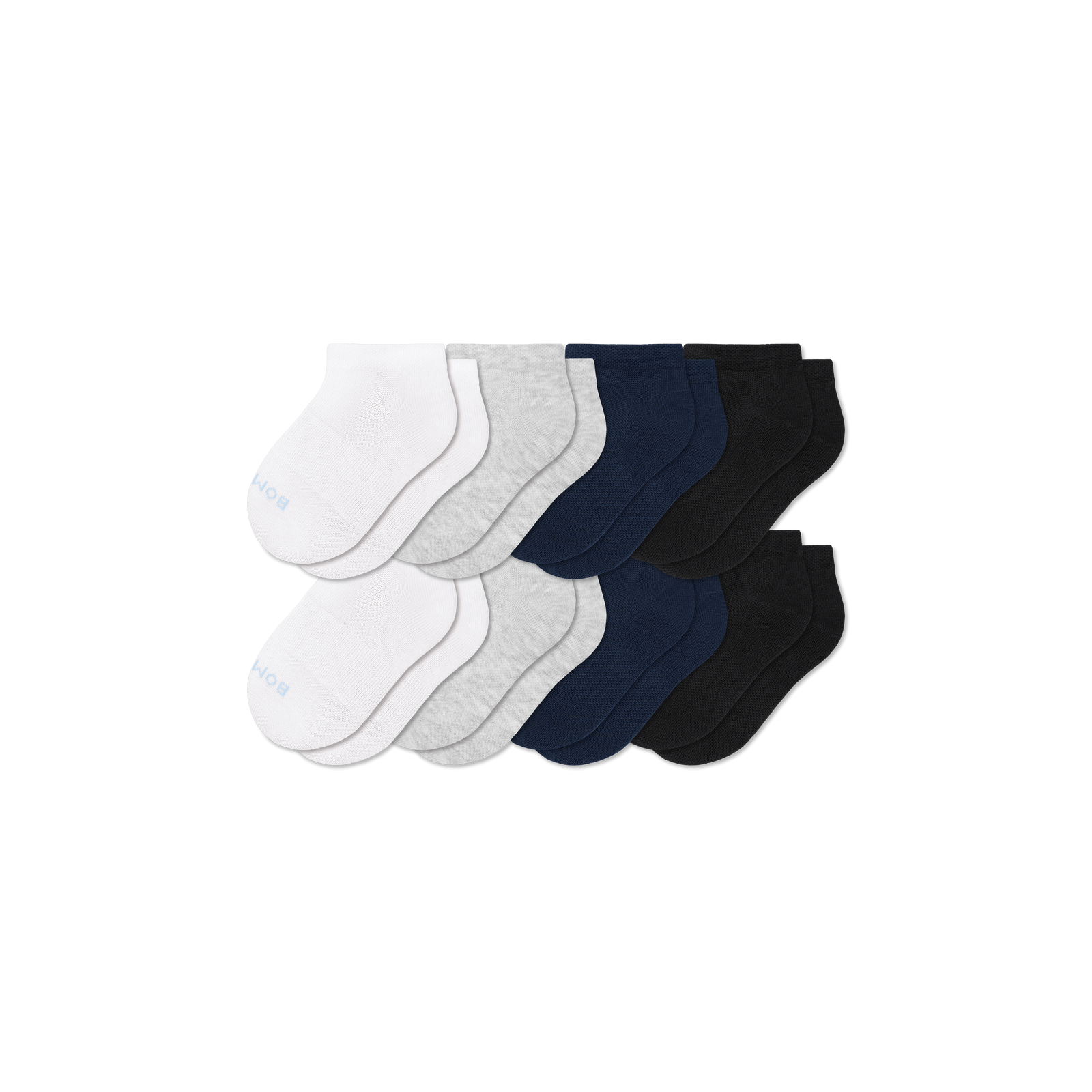 Junior Lightweight Ankle Sock 8-Pack - Mixed