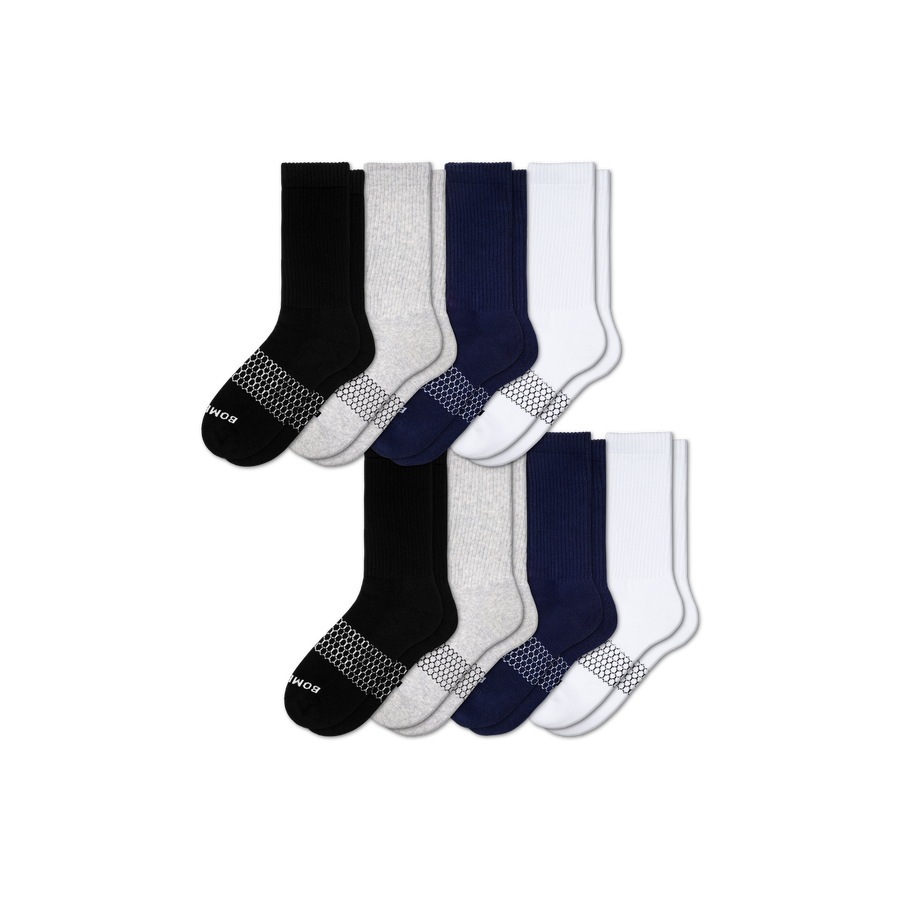 Women's Solids Calf Sock 8-Pack - Studio School Pair