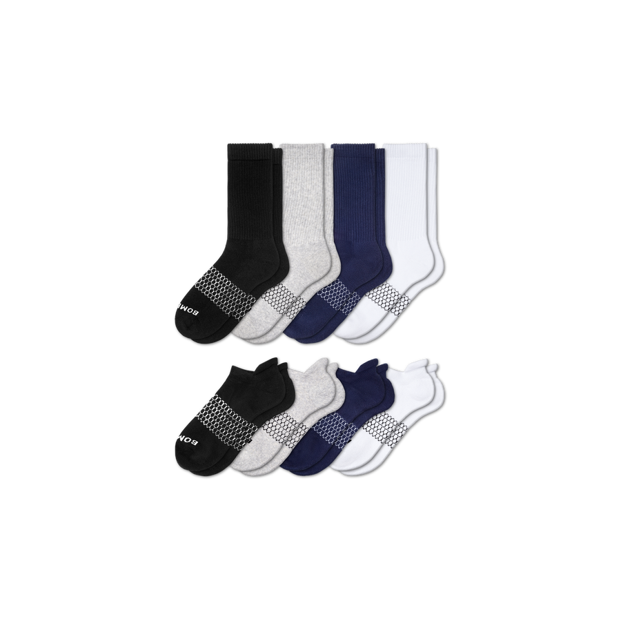 Men's Calf & Ankle Sock 8-Pack - Smooth Travel Support