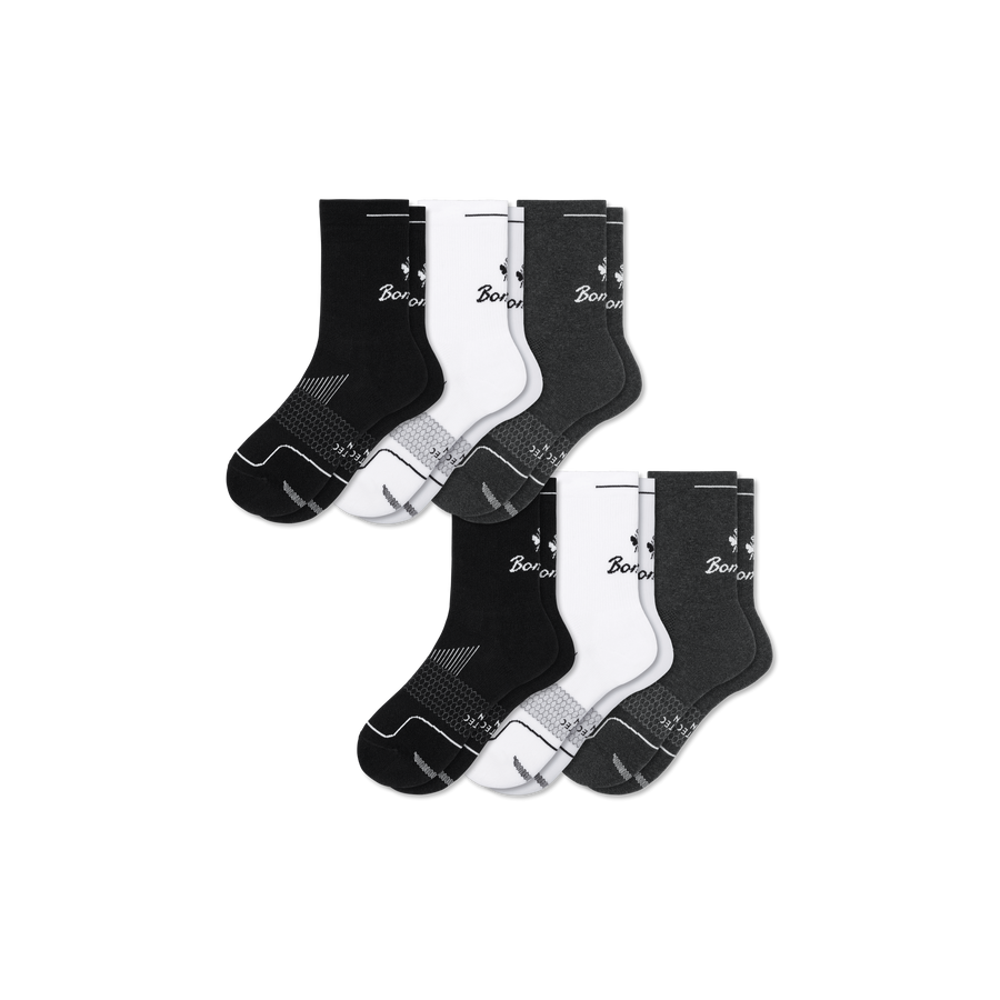 Men's Run Half Calf Sock 6-Pack - Easy Crew Support