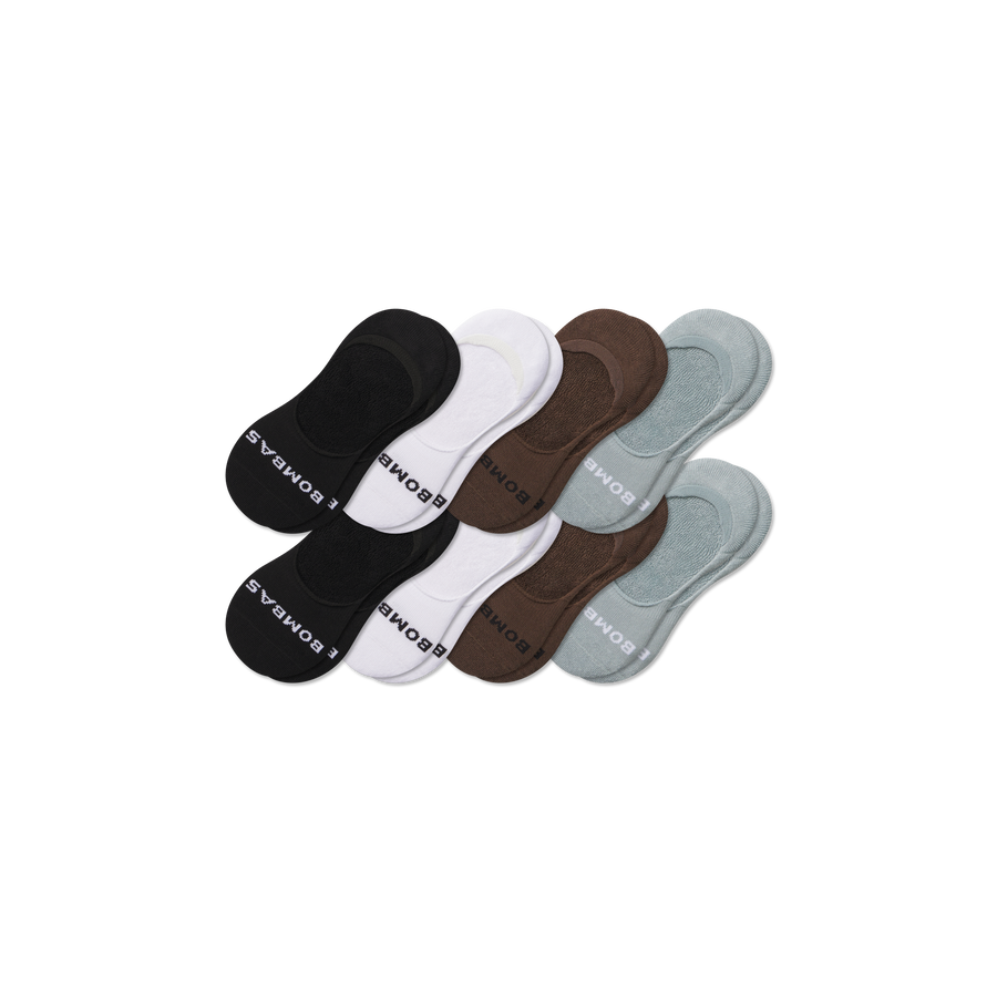 Men's Mid-Cut Cushioned No Show Sock 8-Pack - Smooth Low Cut Cushion