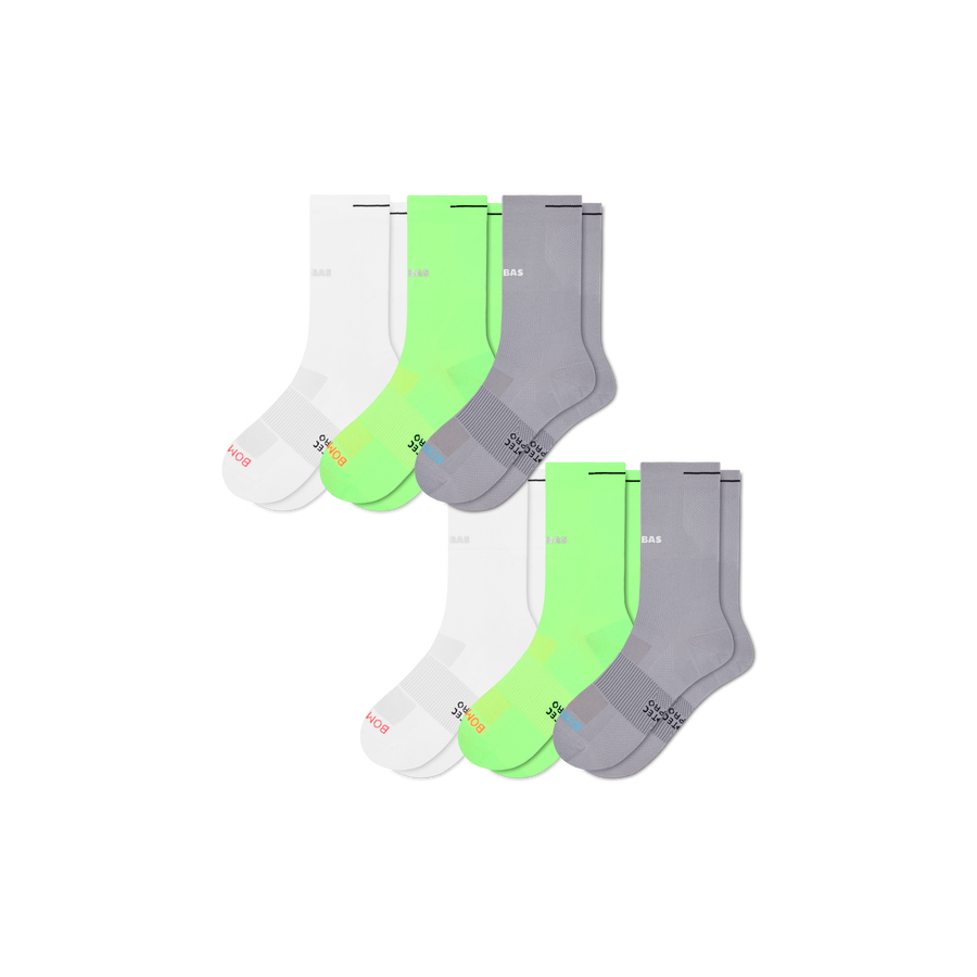 Women's RunPro Half Calf Sock 6-Pack - Classic No Show Support