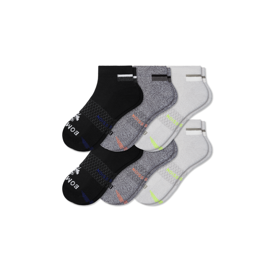 Men's Performance Compression Ankle Sock 6-Pack - Steady Warmup Relief