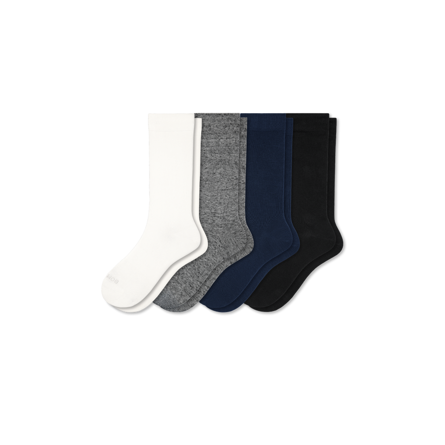 Women's Lightweight Calf Sock 4-Pack - Light Travel Cushion