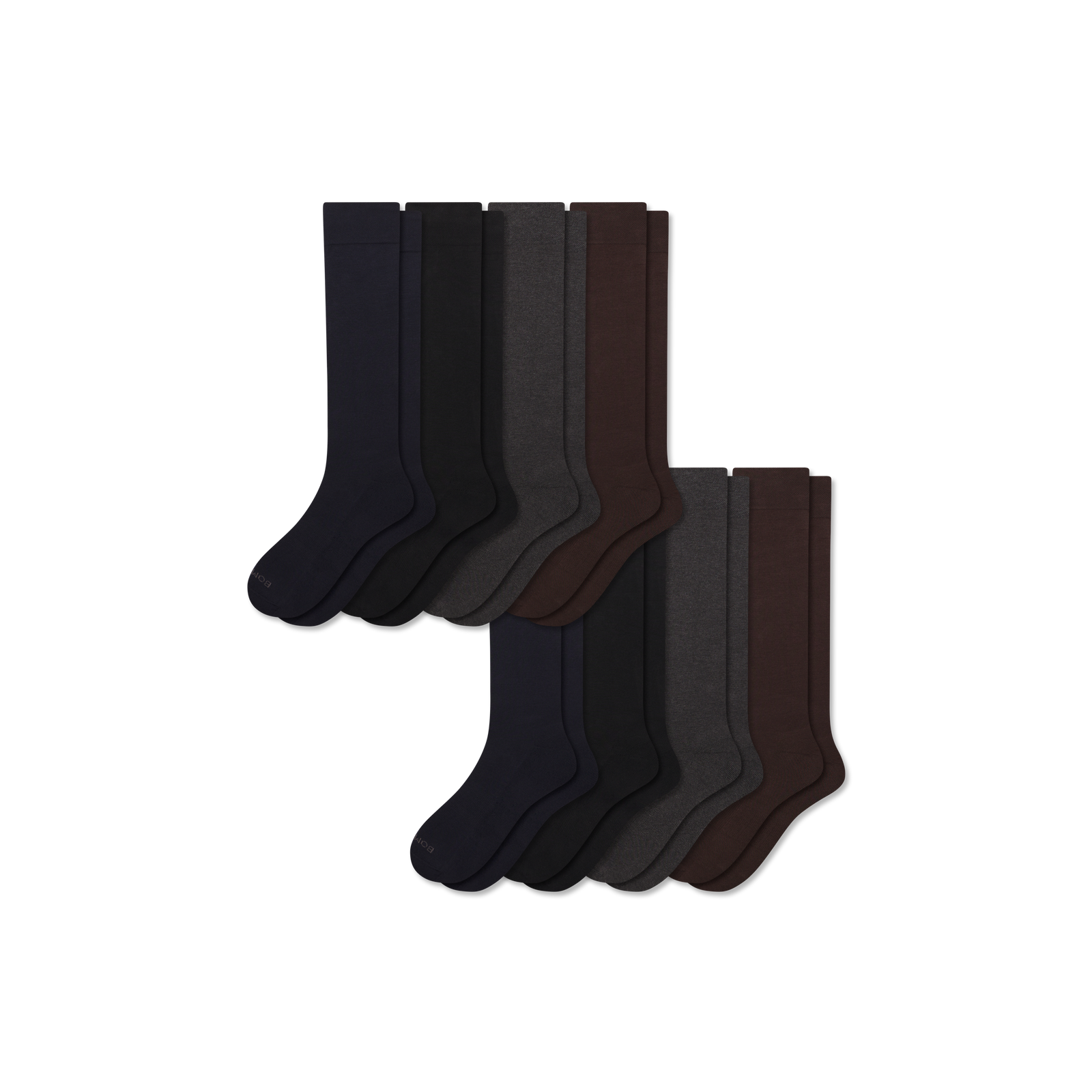 Men's Dress Over the Calf Sock 8-Pack - Multi Mix L