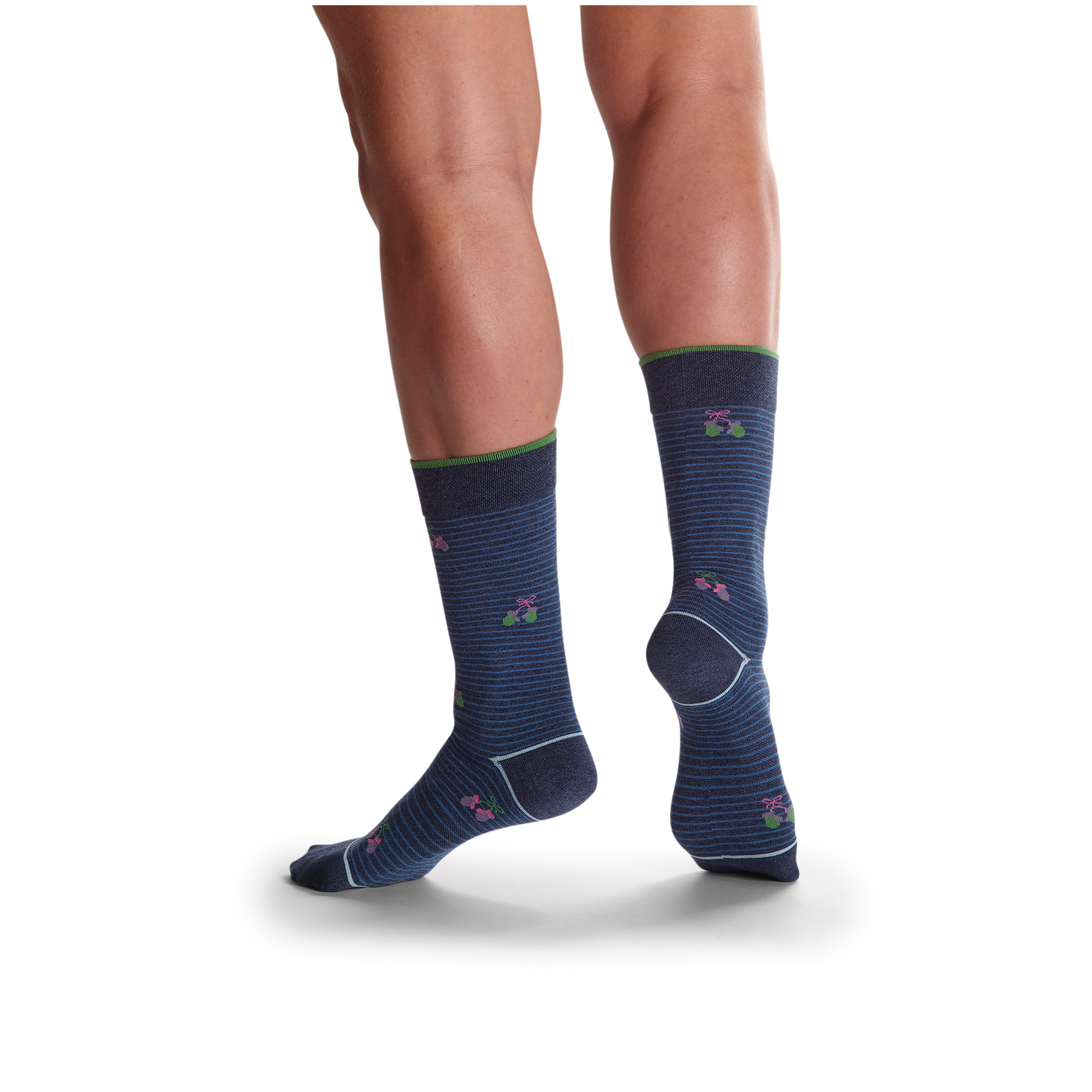 Women's Lightweight Chalet Calf Socks - navy-heather - 5